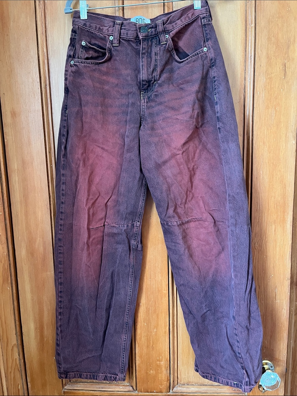 BDG Urban Outfitters Logan Barrel Leg Buckle Jeans